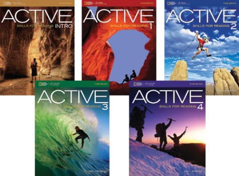 مجموعه 5 جلدی کتاب اکتیو اسکیلز فور ریدینگ ACTIVE Skills for Reading 3rd Edition