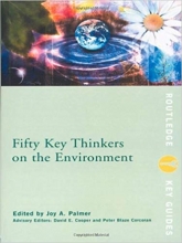کتاب زبان فیفتی کی تینکرز ان د اینوایرومنت  Fifty Key Thinkers on the Environment Routledge Key Guides
