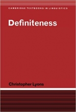 Definiteness Cambridge Textbooks in Linguistics