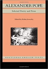 کتاب زبان الکساندر پوئه  Alexander Pope Selected Poetry and Prose Routledge English Texts