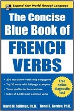 کتاب زبان فرانسه د کانسایز بلو بوک اف فرنچ وربز  The Concise Blue Book of French Verbs