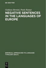 کتاب Negative Sentences in the Languages of Europe A Typological Approach