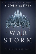 کتاب رمان انگلیسی ملکه سرخ طوفان جنگ جلد چهارم  Red Queen Series Book4 . War Storm
