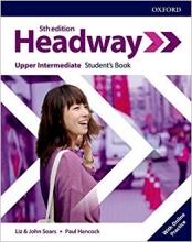 كتاب هدوی آپر اینترمدیت بریتیش ویرایش پنجم Headway Upper-intermediate 5th edition st + wb + DVD