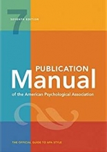 كتاب پابلیکیشن منیوال  Publication Manual of the American Psychological Association Seventh Edition