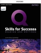 کتاب زبان کیو اسکیلز فور ساکسس ریدینگ اند رایتینگ  Q Skills for Success 3rd Intro Reading and Writing +DVD
