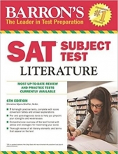 کتاب بارونز اس ای تی سابجکت تست لیتریچر ویرایش ششم Barrons SAT Subject Test Literature 6th Edition