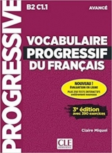 کتاب زبان فرانسه وکبیولر پروگرسیف Vocabulaire progressif du français – Niveau avancé (B2/C1) – Livre + CD رنگی