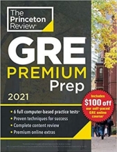 کتاب زبان پرینستون ریویو جی ار ای پریمیوم پریپ Princeton Review GRE Premium Prep, 2021
