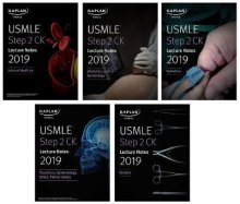 مجموعه 5 جلدی کتاب یو اس ام ال ای استپ 2 USMLE Step 2 CK Lecture Notes 2019: 5-book set (Kaplan Test Prep) 1st EditionUSMLE Step