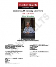 Makkar IELTS Speaking Jan - Apr 2021 First Version