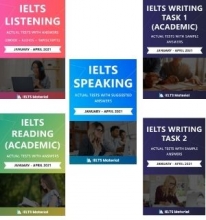 کتاب زبان آیلتس آکادمیک اکچوال تست IELTS Academic 5 in 1  Combo (Jan – April 2021)