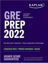 کتاب زبان جی ار ای پریپ GRE Prep 2022: 2 Practice Tests