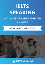 کتاب آیلتس اسپیکینگ اکچوال تست فوریه تا می ۲۰۲۱ IELTS Speaking Actual Tests with Answers