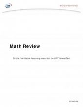 کتاب زبان جی ار ای مث ریویو GRE Math Review