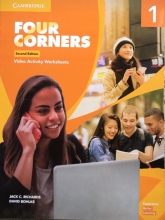 کتاب فیلم فور کرنرز ویرایش دوم Four Corners 1 Video Activity book with DVD 2nd Edition