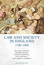 کتاب لاو اند سوسایتی این اینگلند Law and Society in England 1750-1950, 2nd Edition
