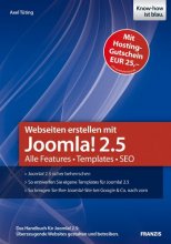 کتاب آلمانی وب سایتن ارستلن میت جوملا 2.5  Webseiten erstellen mit Joomla! 2.5 : Alle Features, Templates, SEO
