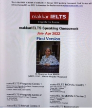 کتاب ماکار ایلتس اسپیکینگ Makkar IELTS Speaking Guesswork Jan Apr 2022 First Version