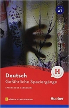 کتاب داستان آلمانی Gefahrliche Spaziergange  + cd