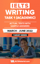کتاب آیلتس رایتینگ آکادمیک اکچوال تست تسک 1 مارچ تا جون IELTS (Academic) Writing Actual Tests Task 1  (March – June 2022)