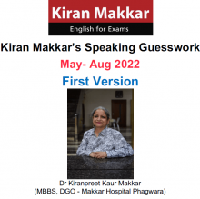 کتاب Kiran Makkar s Speaking Guesswork May Aug 2022 First Version