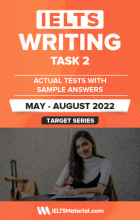 کتاب آیلتس رایتینگ تسک 2 اکچوال تست می تا اگست IELTS Writing Task 2 Actual Tests  (May – August 2022)