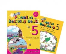 کتاب زبان کودکان جولی فونیکس اکتیویتی بوک و ورک بوک Jolly Phonics Activity Book 5 +Work book