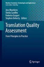 کتاب ترنسلیشن کوالیتی اسسمنت Translation Quality Assessment From Principles to Practice