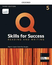 کتاب زبان کیو اسکیلز فور ساکسس Q Skills for Success 5 Reading and Writing third Edition + DVD