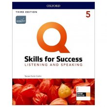 کتاب زبان کیو اسکیلز فور ساکسس Q Skills for Success 5 Listening and Speaking third Edition+DVD