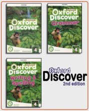 پک کامل کتاب اکسفورد دیسکاور 4 Oxford discover 4 + grammar + Writing and Spelling + CD
