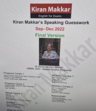 کتاب ماکار اسپیکینگ Kiran Makkar's Speaking Guesswork September to December Final Version 2022