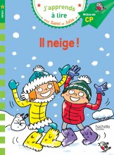 کتاب داستان فرانسوی سامی و جولی برف می بارد Sami et Julie CP Niveau 2 Il neige