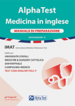 کتاب ایتالیایی Alpha Test Medicina in inglese Manuale di preparazione