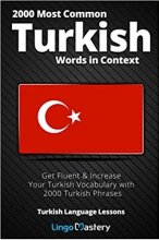 کتاب ترکی استانبولی 2000 موست کامن ترکیش وردز 2000 Most Common Turkish Words in Context