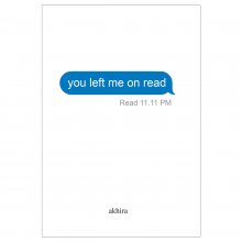 کتاب رمان you left me on read