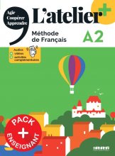 کتاب زبان فرانسه آتلیر 2022 Latelier niv A2 plus + cahier