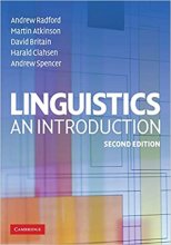 کتاب زبان لینگویستیکس ان اینتروداکشن ویرایش دوم  Linguistics An Introduction 2nd Edition