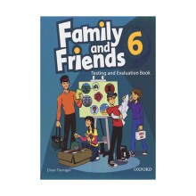 کتاب زبان تست اند اولیشن Family and Friends Test & Evaluation 6