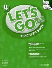 کتاب معلم لتس گو ویرایش چهارم Lets Go 4 Fourth Edition Teachers Book with CD