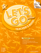 کتاب معلم لتس گو ویرایش چهارم Lets Go 5 Fourth Edition Teachers Book with CD