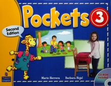 کتاب آموزشی کودکان پاکتس سه Pockets 3 second Edition S.B+W.B+QR Code