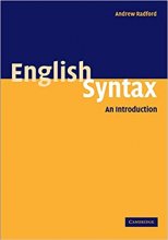 کتاب زبان انگلیش سینتکس ان اینتروداکشن  English Syntax an inroduction