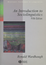 An Introduction to Sociolinguistics 5 Edition