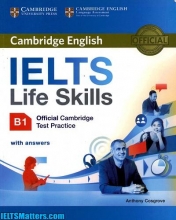 کتاب زبان کمبریج انگلیش آیلتس لایف اسکیلز Cambridge English IELTS Life Skills B1+CD