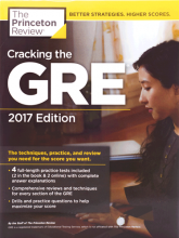 کتاب زبان کرکینگ د جی ار ای Cracking the GRE with 4 Practice Tests 2017+DVD