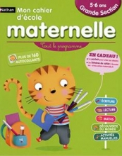 کتاب زبان فرانسه مهدکودک mon cahier d'ecole maternelle grand section 5-6 ans avec autocollants