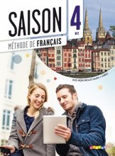 کتاب فرانسوی سزون Saison niveau 4 B2 - livre de l'eleve + cahier + dvd