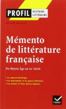 profil histoire de la litterature en francais au XX siecle